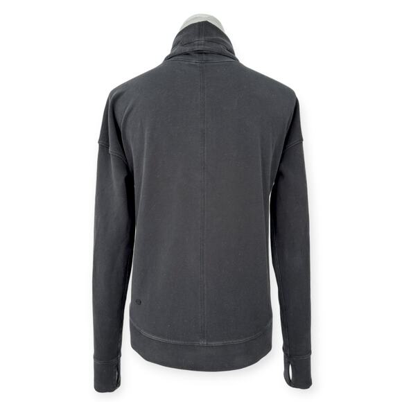 Lululemon | Sz 4 | Go Forward Black Funnel Neck Long-Sleeve Pullover Sweatshirt - Picture 10 of 11